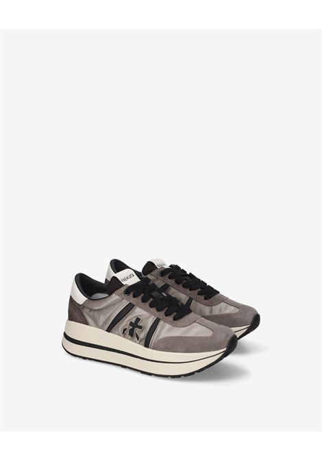 Premiata Bethcoin 8508 Sneaker in Grey Suede and Fabric Women's PREMIATA |  | BETHCOIN VAR8508